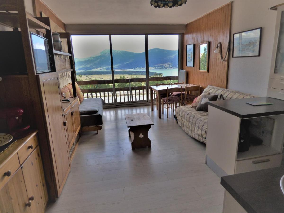 "Les Lupins 10" Residence "Les Lupins" Studio Cabine Pkg-100M Telecabine-Vue Lac, Montagne, Village Les Angles  Kültér fotó